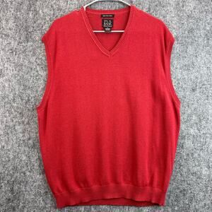 Jos. A. Bank Vest Men Size XL V-neck Sleeveless Pima Cotton